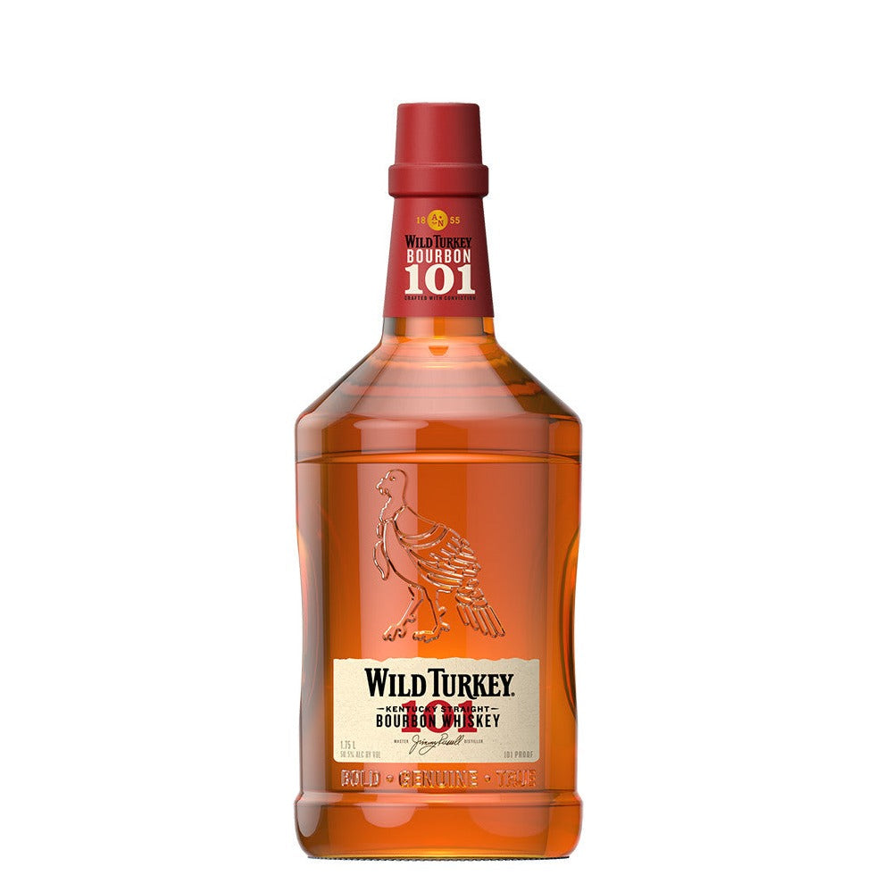 Wild Turkey 101 Proof Kentucky Straight Bourbon Whiskey, 1 L
