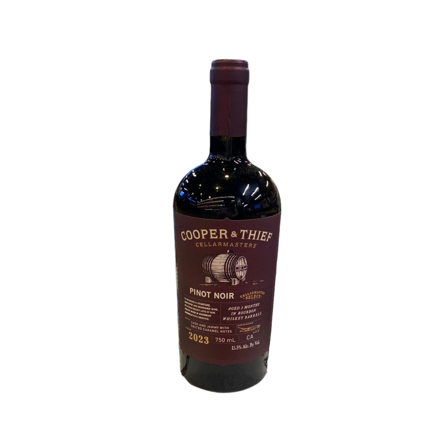 Cooper & Thief Pinot Noir Aged In Bourbon Barrels 2023 - 750 ML