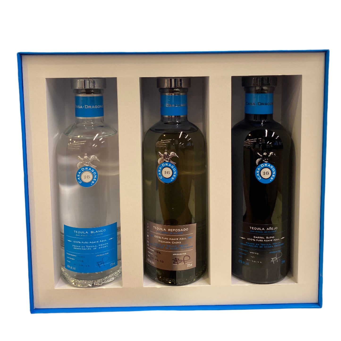 Casa Dragones Tequila Gift Set - 3 Bottles of 375 ML Each