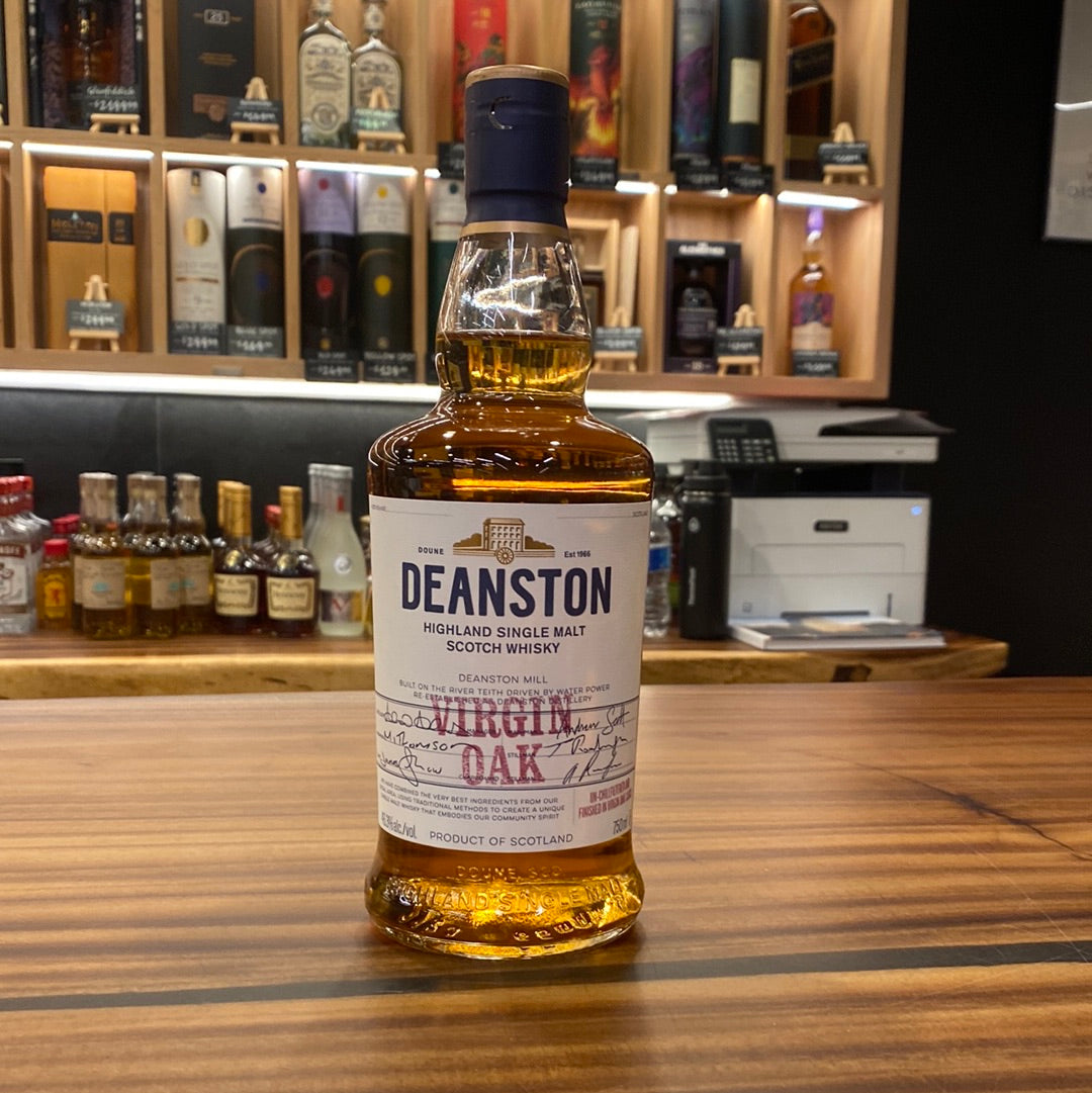Deanston Distillery Virgin Oak Un-Chill Filtered Single Malt Scotch, 750 ML