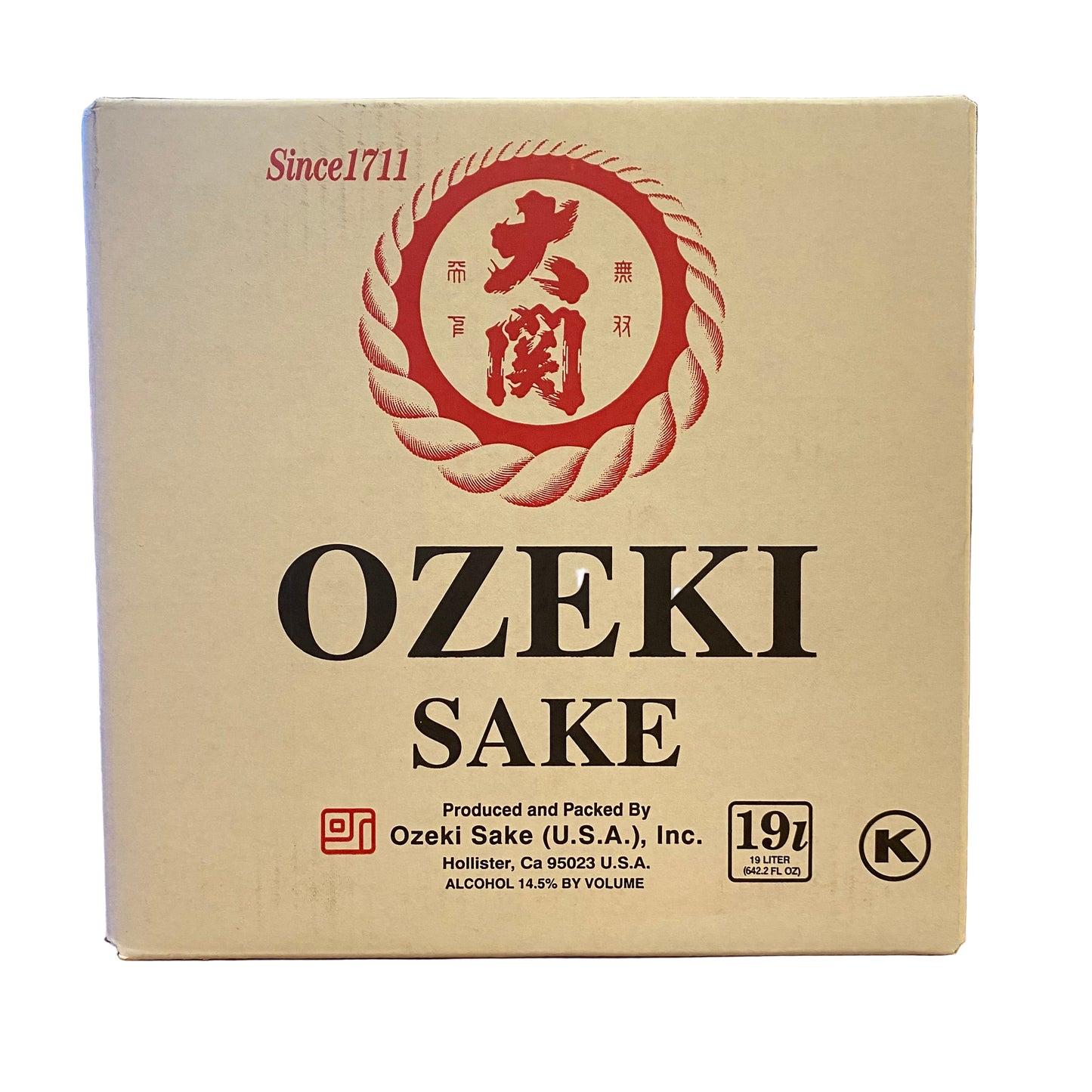 Ozeki Sake 19 Liters