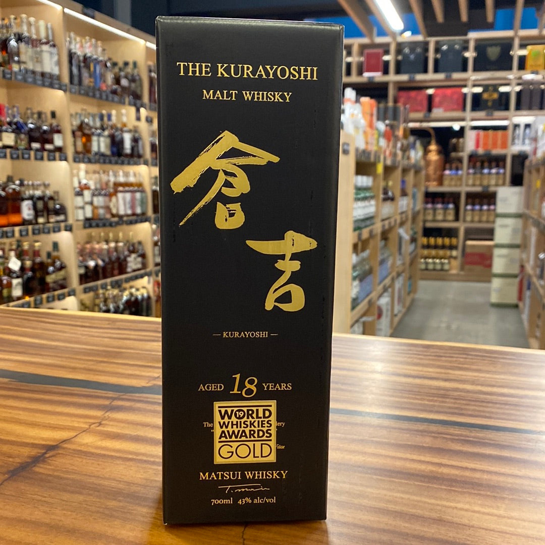 Kurayoshi 18 Year Malt Whisky, 700 ML