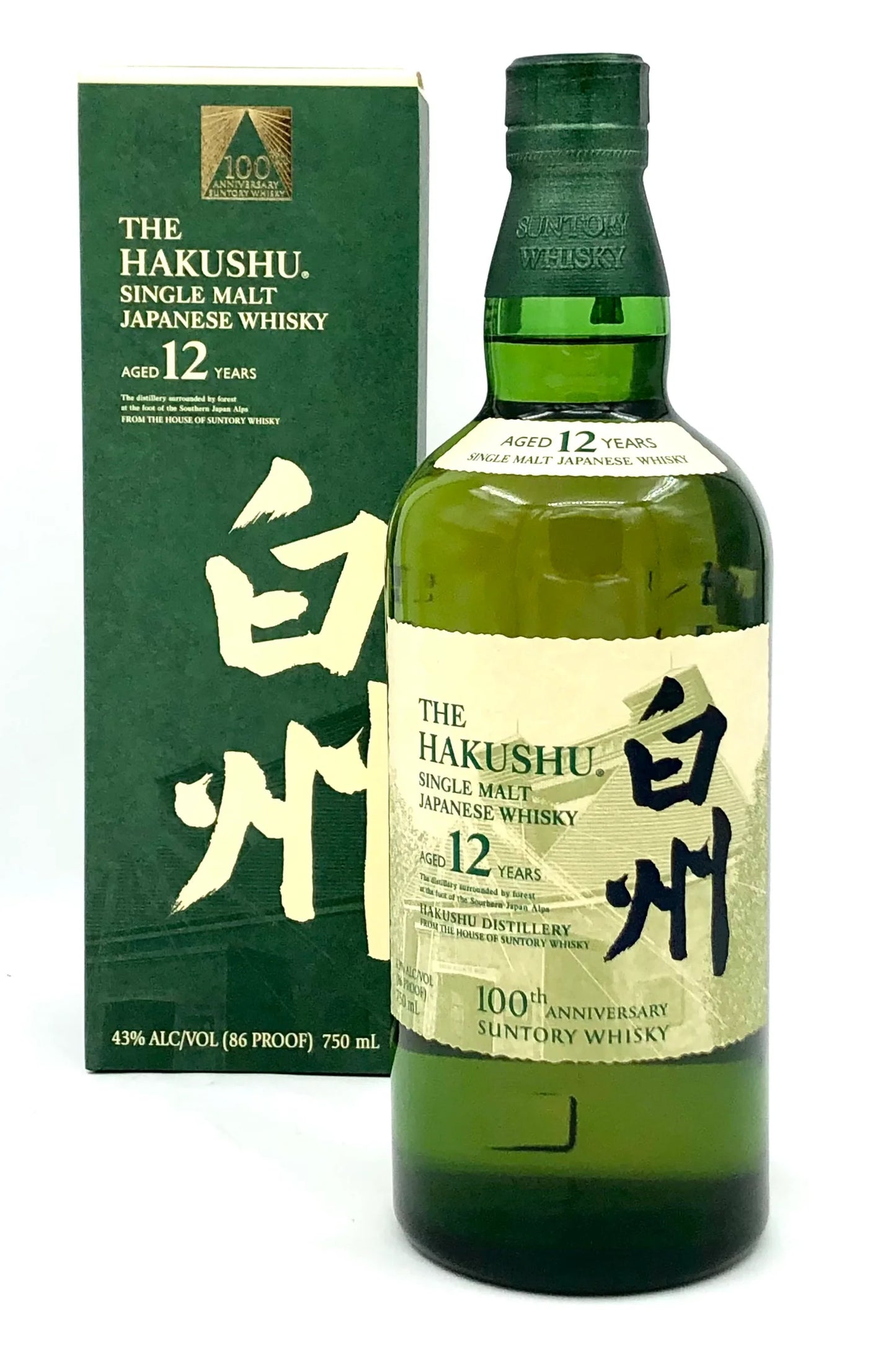 Hakushu Single Malt 12 Year 100th Anniversary, 750 ML