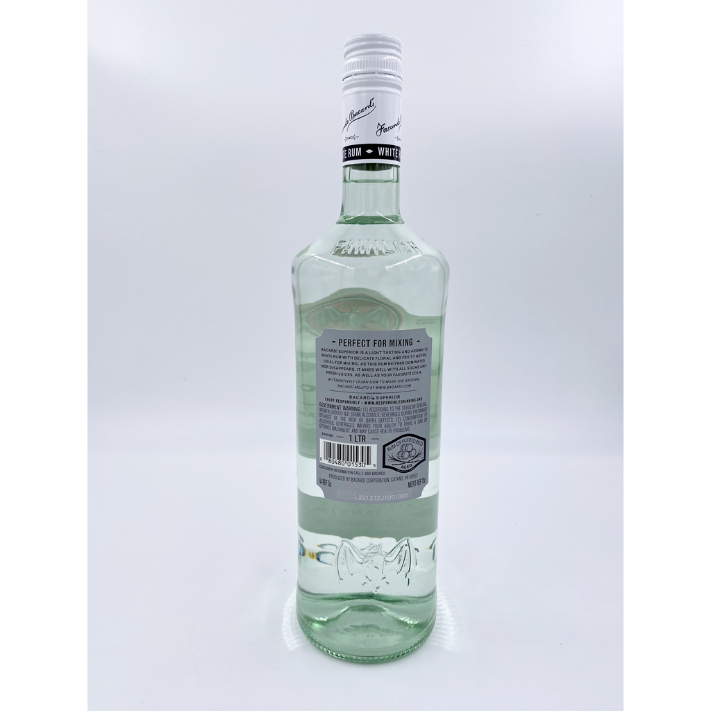 Bacardi Superior Rum - 1.0L