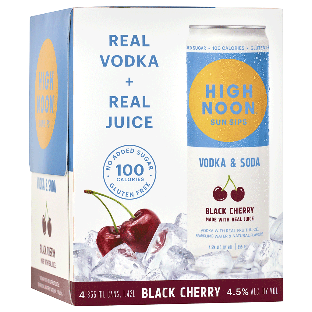 High Noon Black Cherry 4 Pack - 355ML