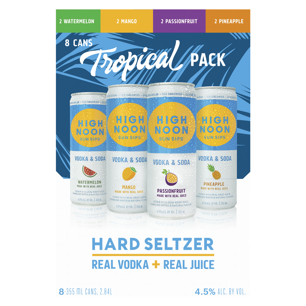 High Noon Tropical 8 Pack - 355ML