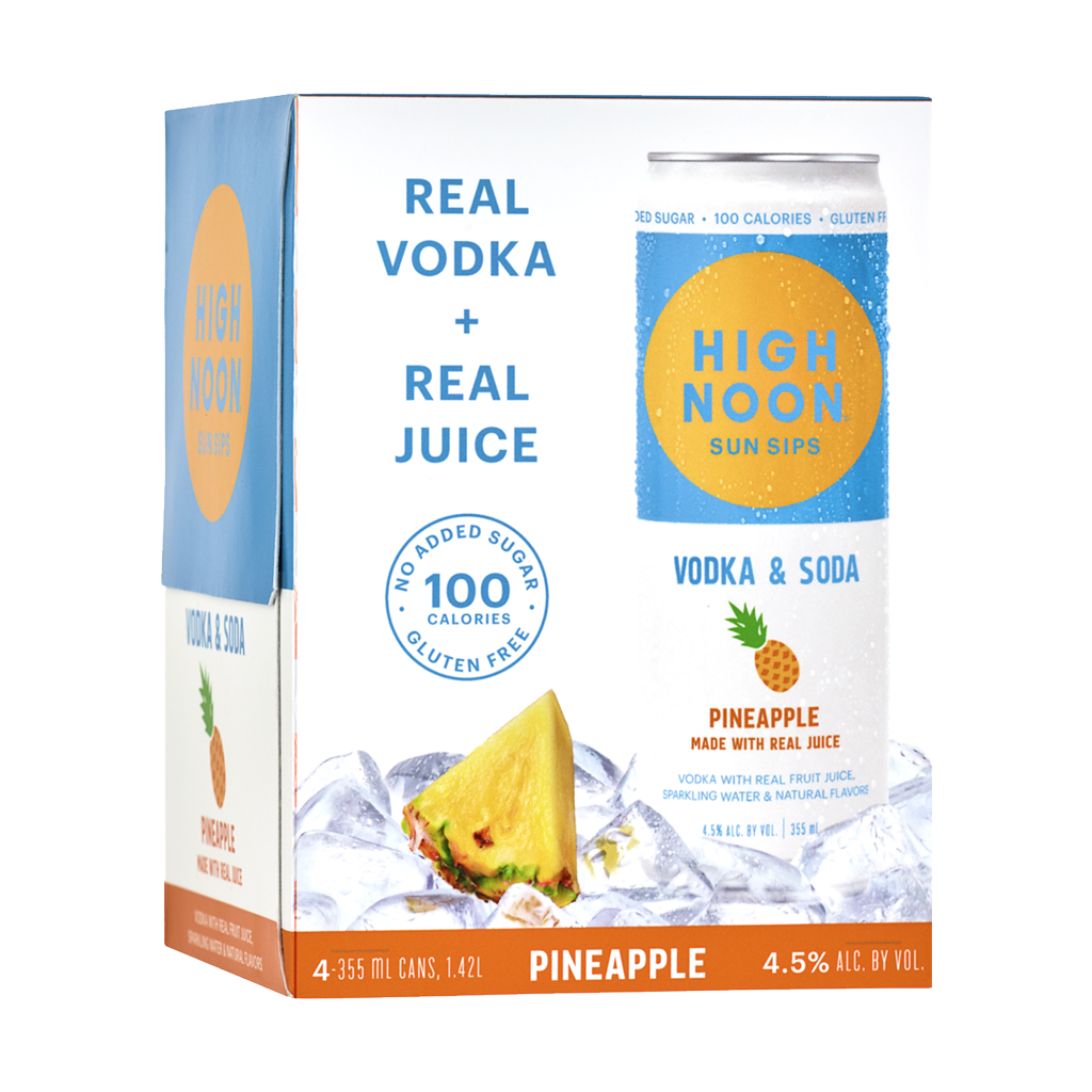 High Noon Pineapple 4 Pack - 355ML