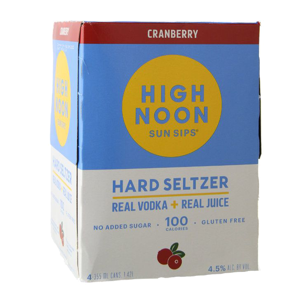 High Noon Cranberry 4 Pack - 355ML
