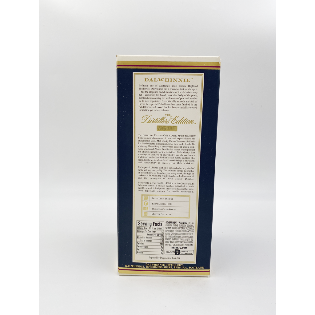 Dalwhinnie Single Malt Scotch Distillers Edition 2020 - 750ML