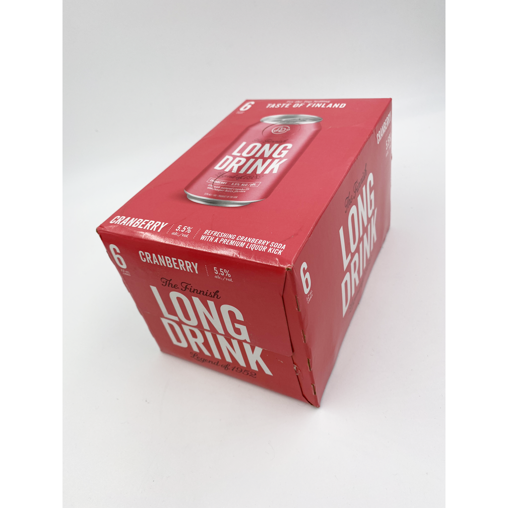 Long Drink Cranberry 6 Pack Can