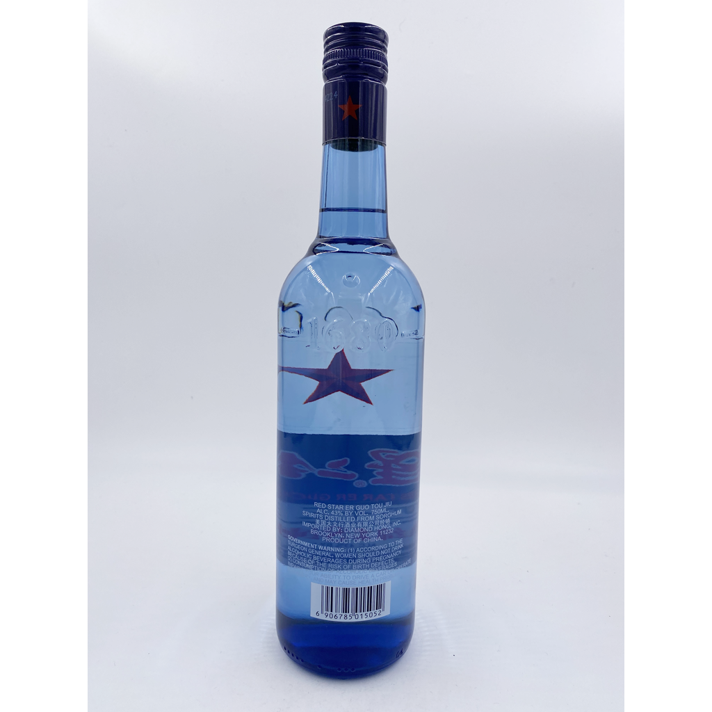 Red Star Er Guo Tou Jiu 43% Blue - 750ML
