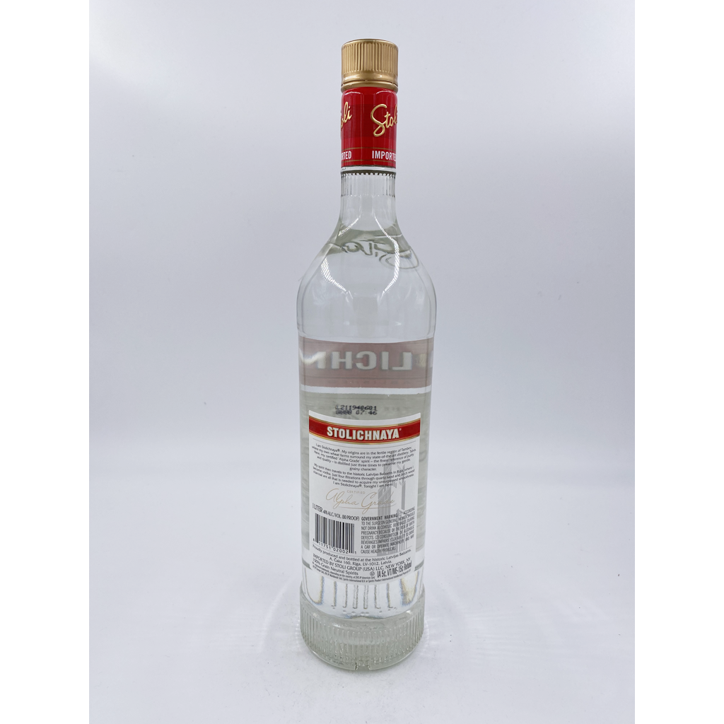 Stolichnaya Vodka - 1.0L