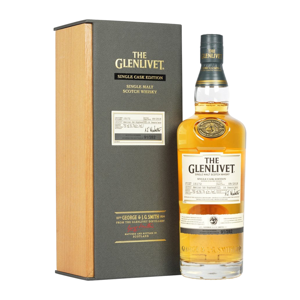 The Glenlivet Single Cask American Oak Hogshead 18 Year Old - 750 ML