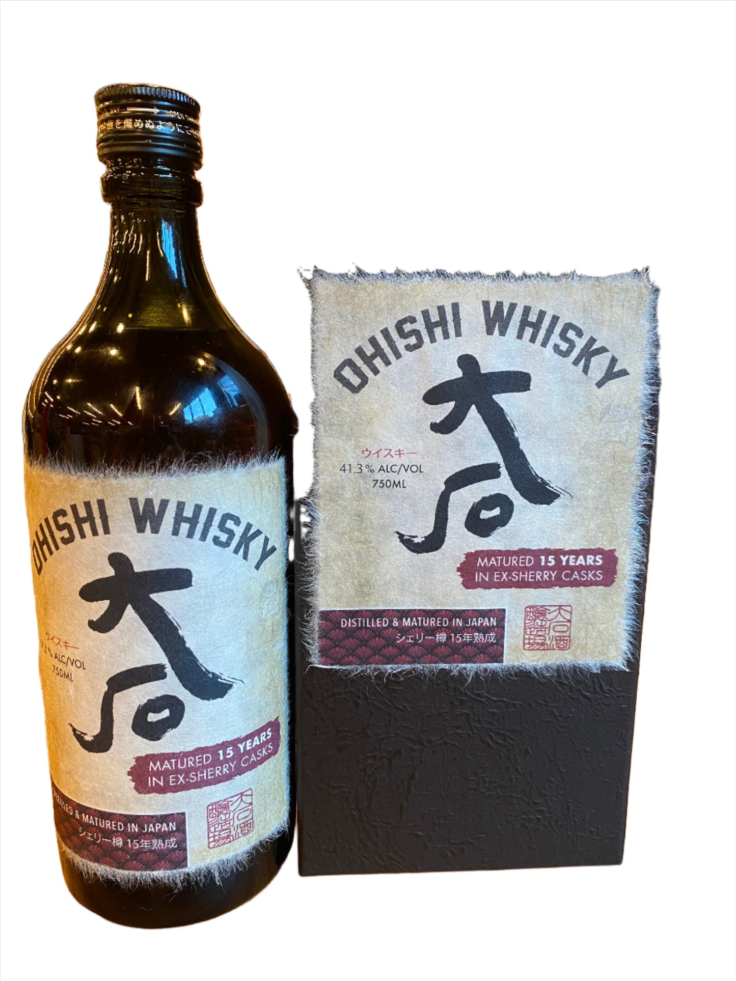 Ohishi Whisky aged 15 Year Sherry Cask, 750 ML