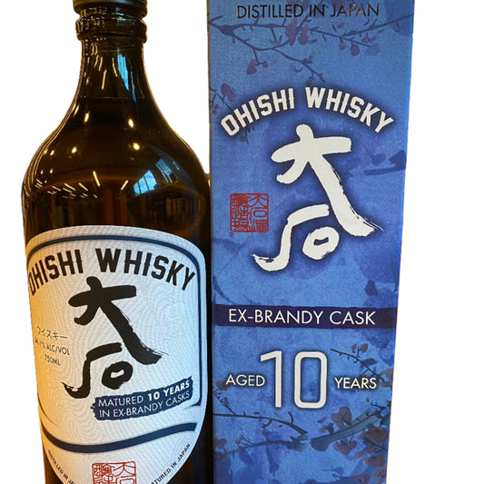Ohishi Brandy Cask Finish Whisky 10 Year, 750 ML
