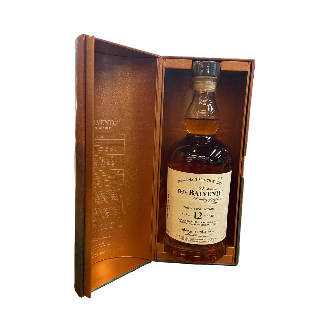 The Balvenie 12 Year 100% Home Malted Barley Single Malt Scotch Whisky - 700 ML