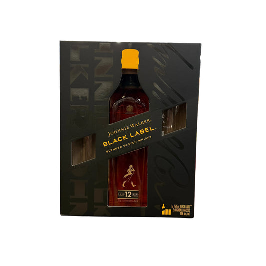 Johnnie Walker Black Label w/ Highball Glass - 750 ML