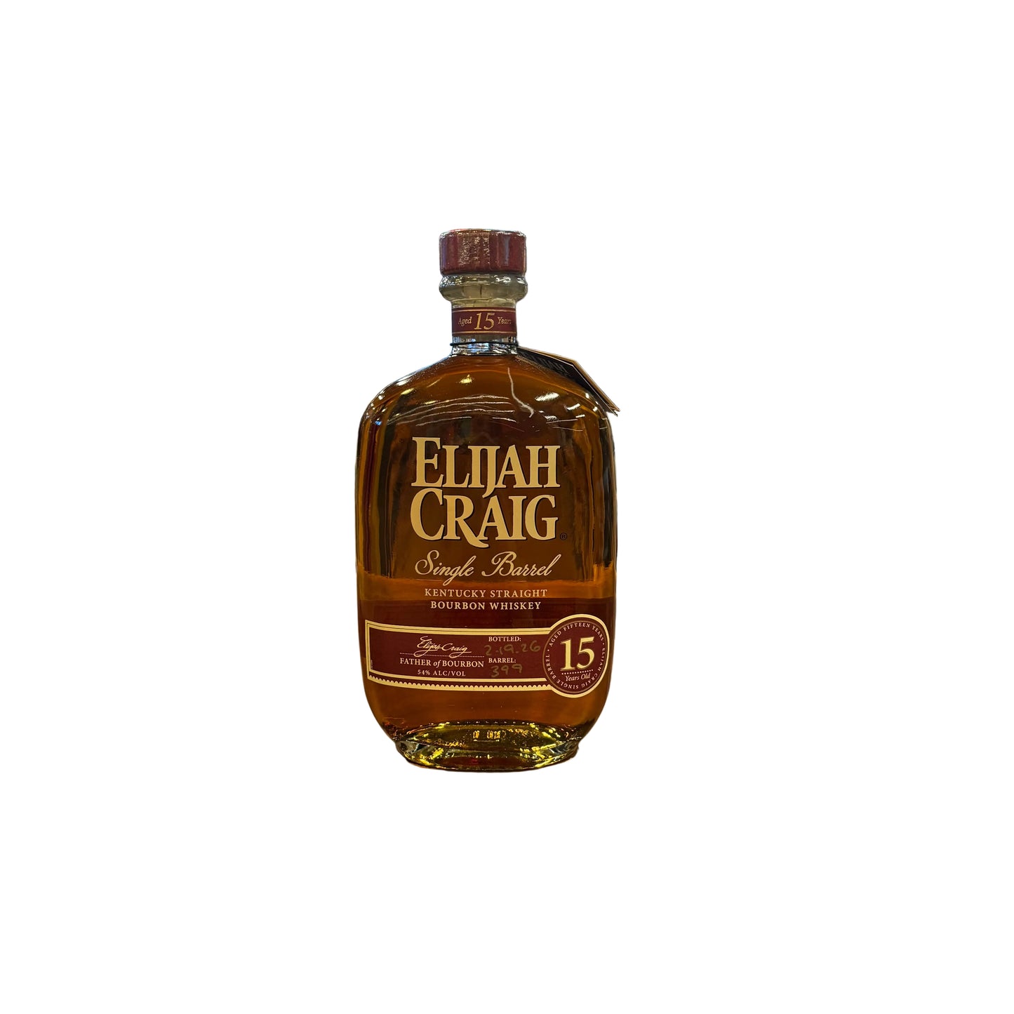 Elijah Craig Single Barrel 15 Years - 750ML