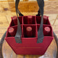 6 BOTTLE LUXURY GIFT BAG - RED