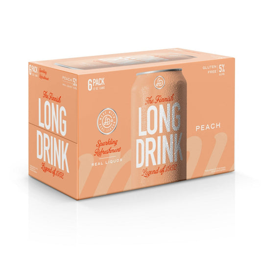 Long Drink Peach - 12 OZ cans (Pack of 6)