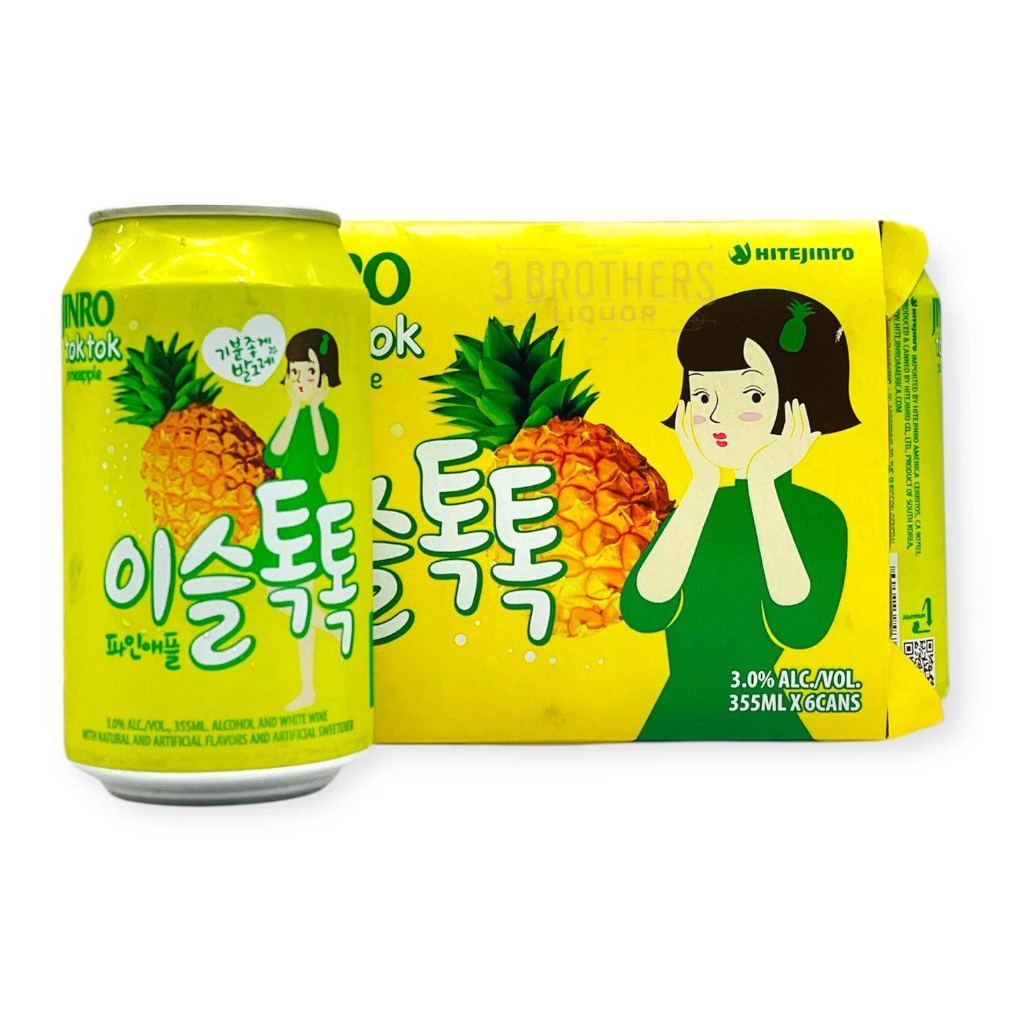Jinro Tok Tok Pineapple - 355 ML (6pk)