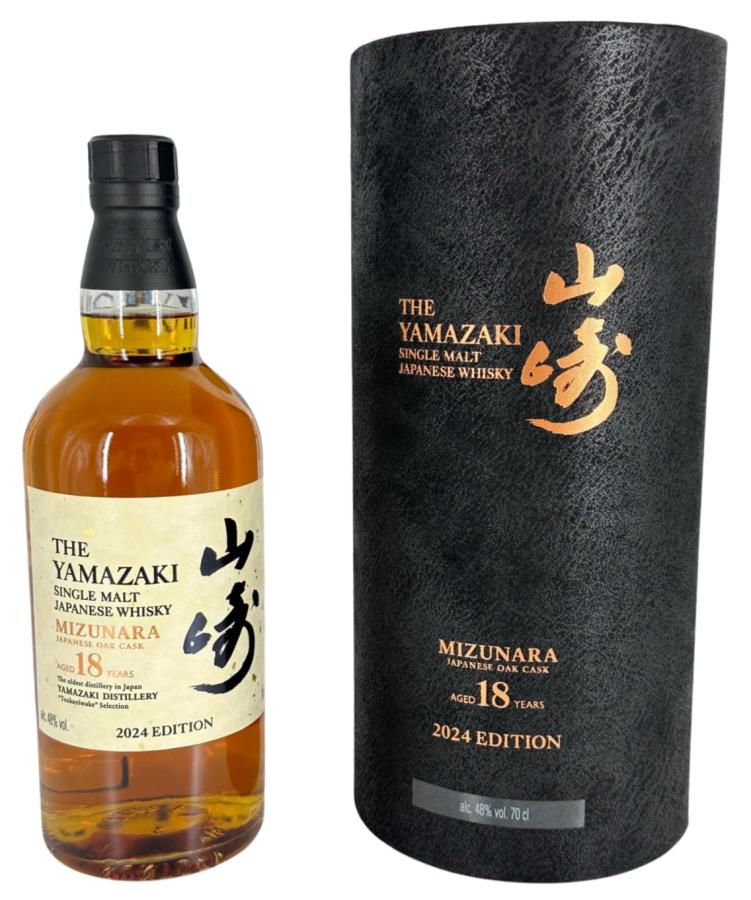 The Yamazaki  Single Malt  Mizunara OAK Cask Aged 18 Y- 750 ML