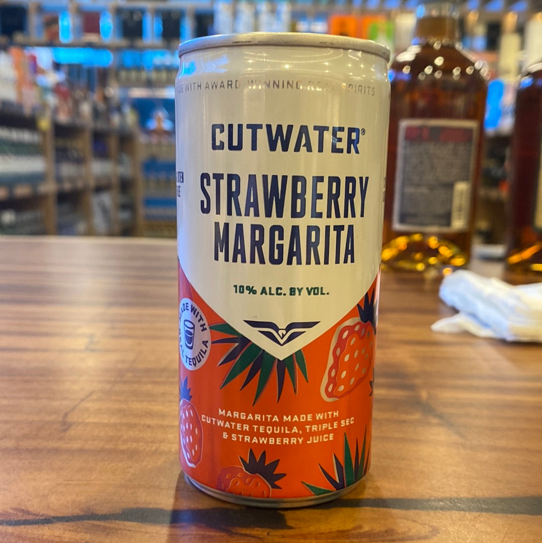 Cutwater Margarita Strawberry, 200 ML Leivine Wine & Spirits