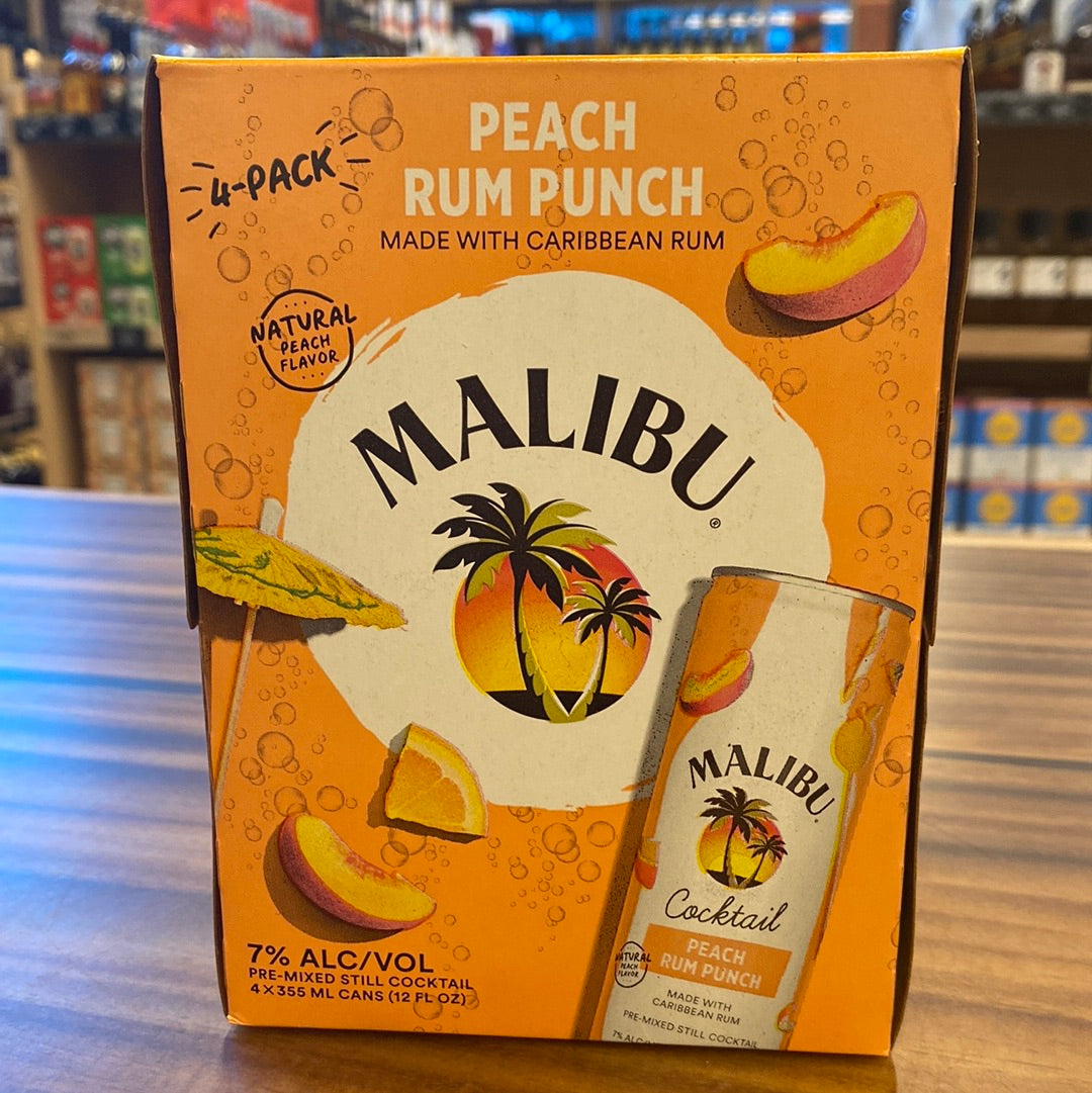 Malibu Peach Rum Punch, 355 ML