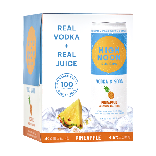 High Noon Pineapple 4 Pack - 355ML