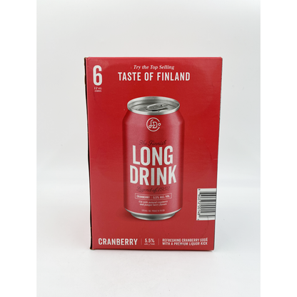 Long Drink Cranberry 6 Pack Can
