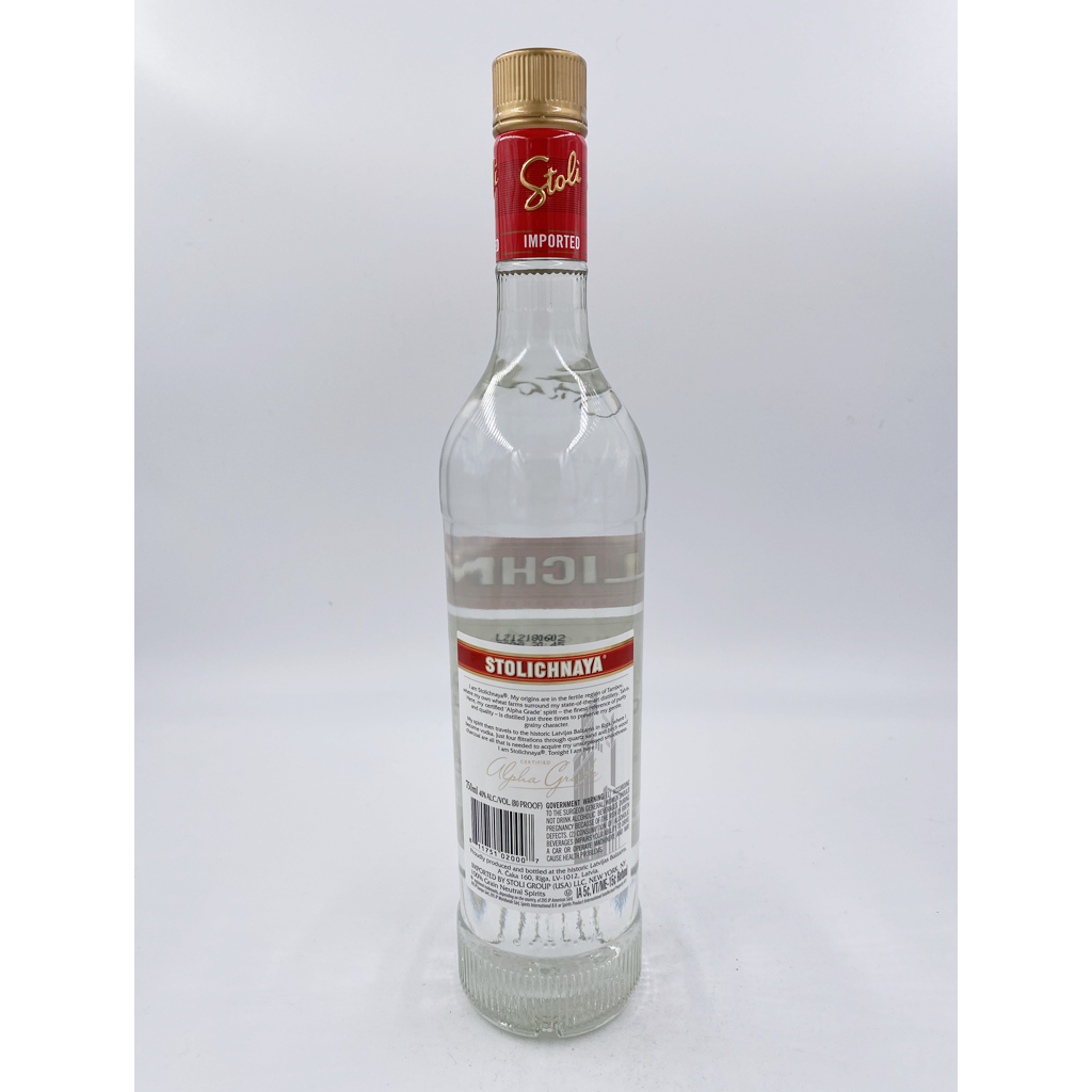 Stolichnaya Vodka - 750ML